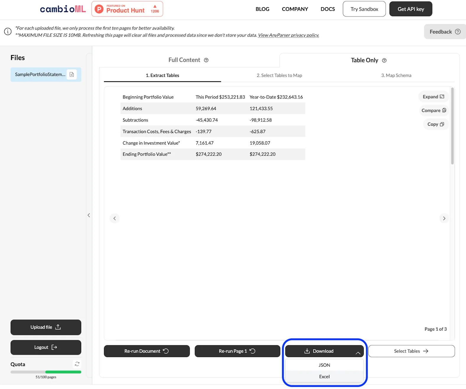 Export to Google Sheets